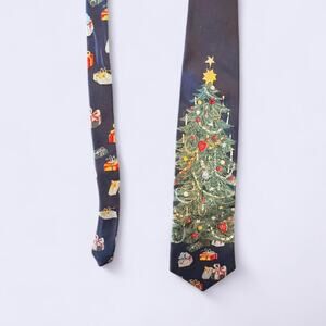 Silk vintage christmas tree tie